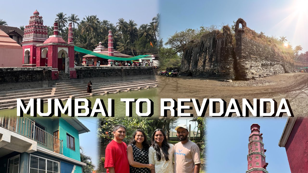 Mumbai to Alibag Road Trip | Akshi Beach | Kulpe Farmhouse | Rameshwar Mandir, Chaul | Revdanda Fort