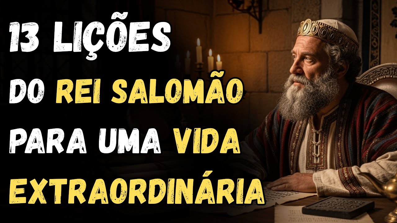 13 LIÇÕES do REI SALOMÃO para construir uma VIDA SÁBIA e EXTRAORDINÁRIA. (ESCUTE EM SILÊNCIO)
