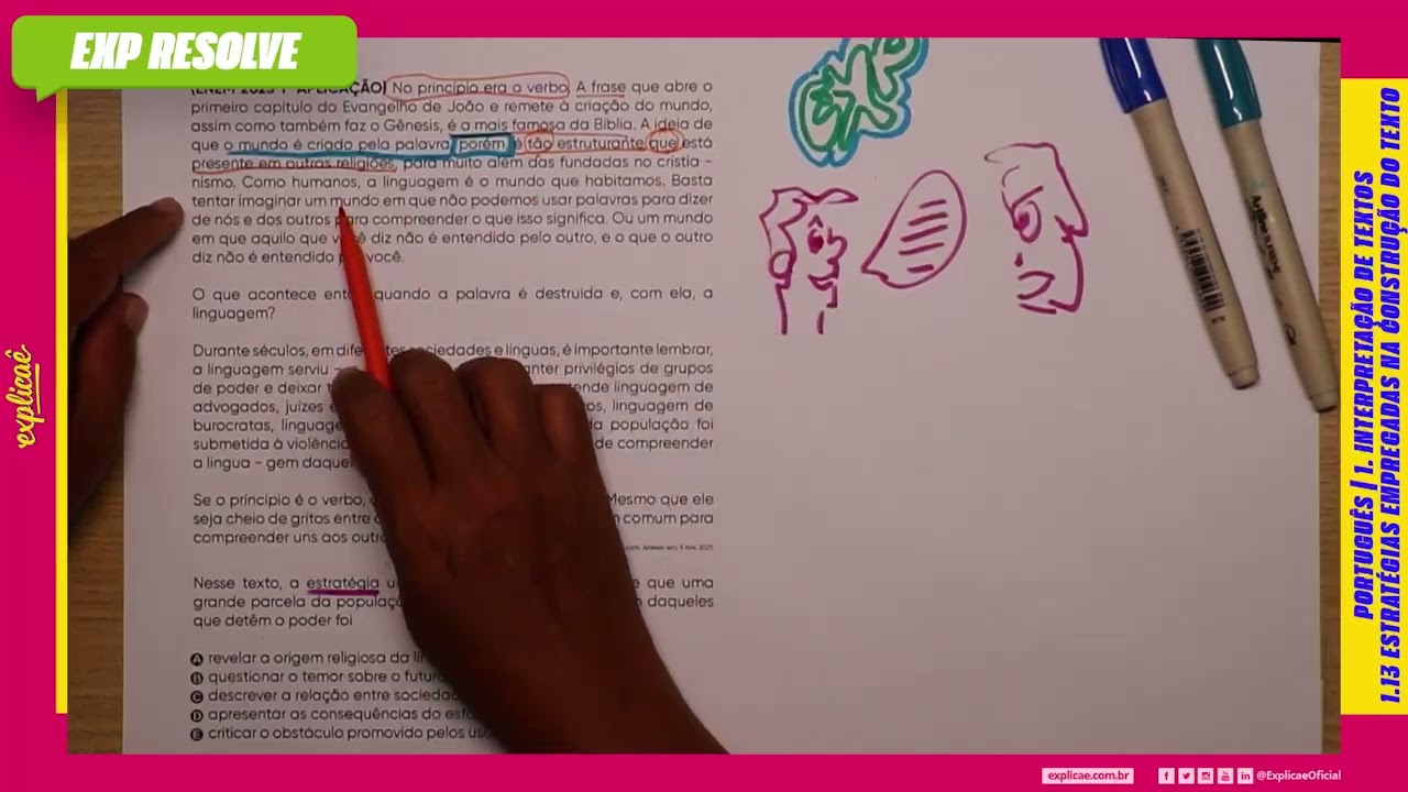 NO PRINCÍPIO ERA O VERBO. A FRASE QUE ABRE O (...) | ESTRATÉGIAS EMPREGADAS NA CONSTRUÇÃO DO TEXTO