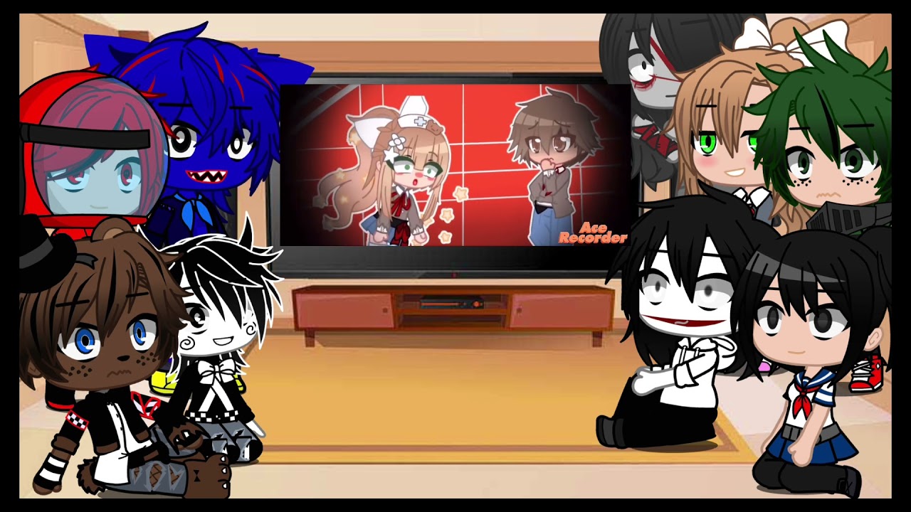 Different fandoms react to each other part four doki doki literature club