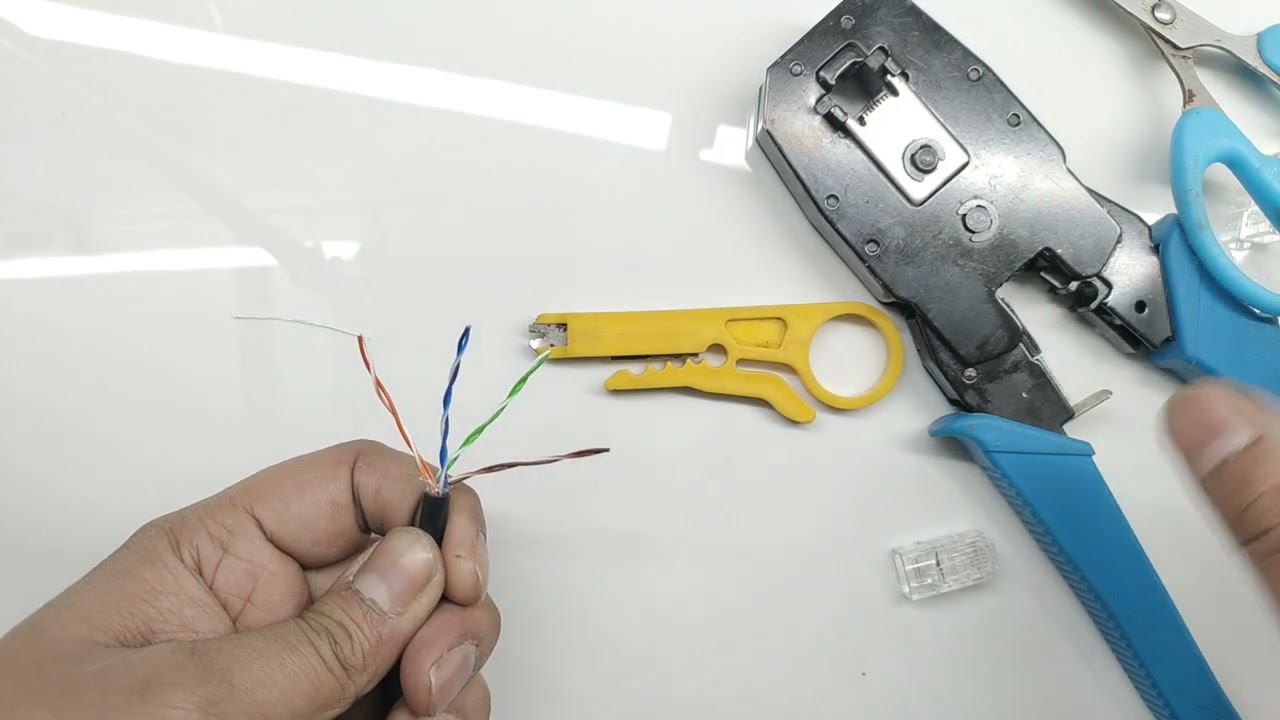 Lan Cable Connector Kaise Banaye | How To Crimping Lan Cable In Hindi
