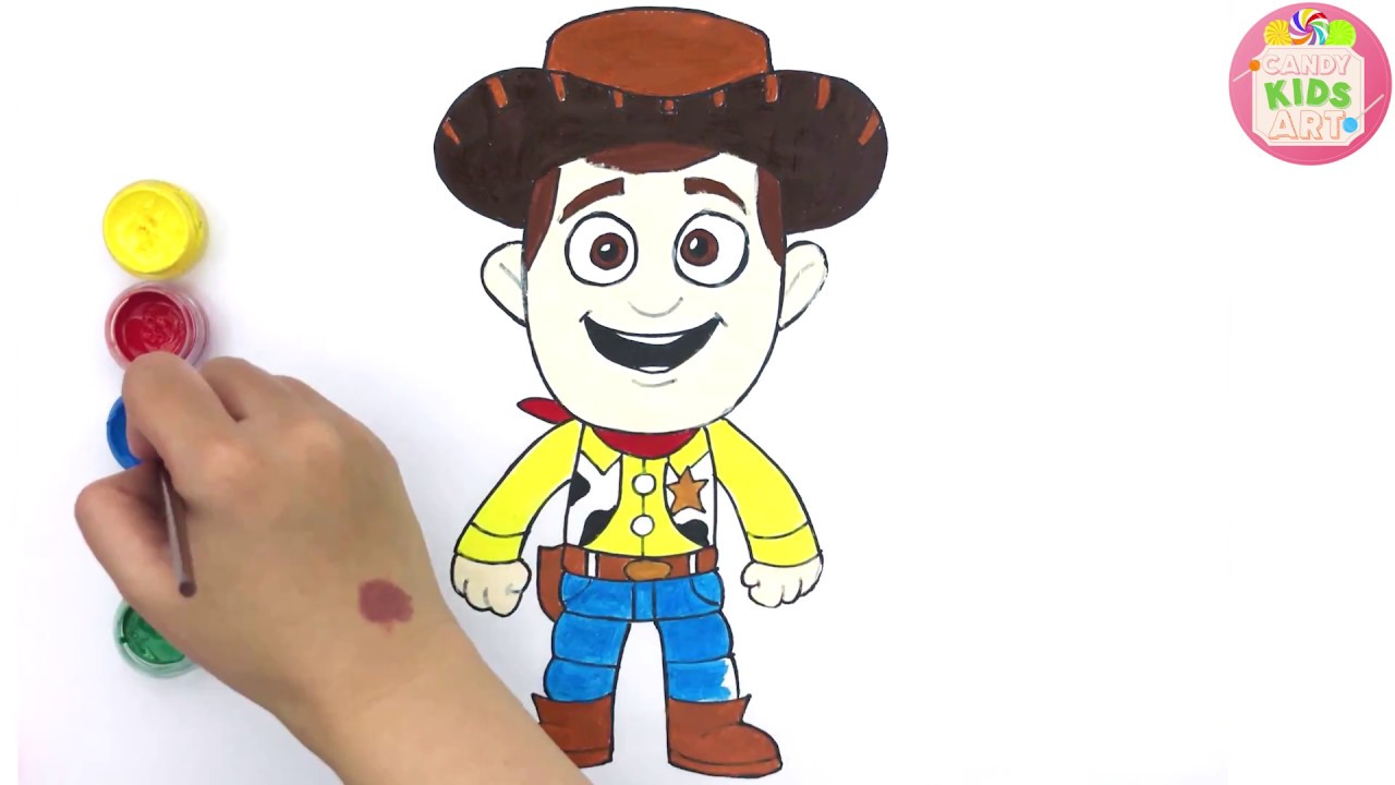 Drawing Sheriff Woody Toy Story 4 for Beginner | Candy Art