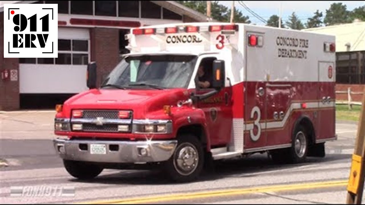 Concord NH Fire, Ambulance 3 Responding