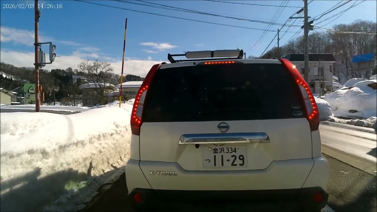 2026 02 03pm 新潟県妙高市（楡島→大沢新田→大原→小原→下濁川→堀之内→除戸→樽見→楡島→東関→猿橋→楡島）