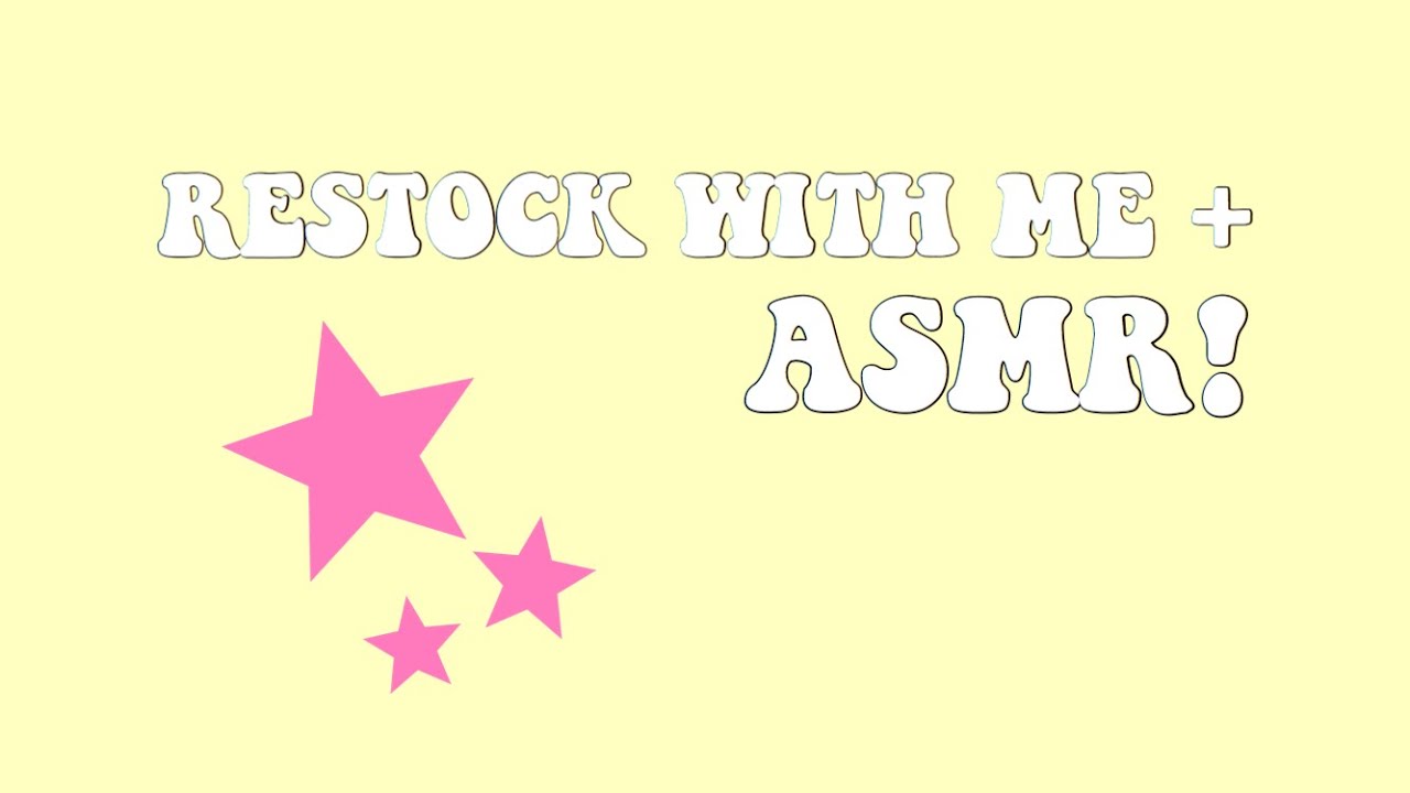 RESTOCK WITH ME + ASMR!
