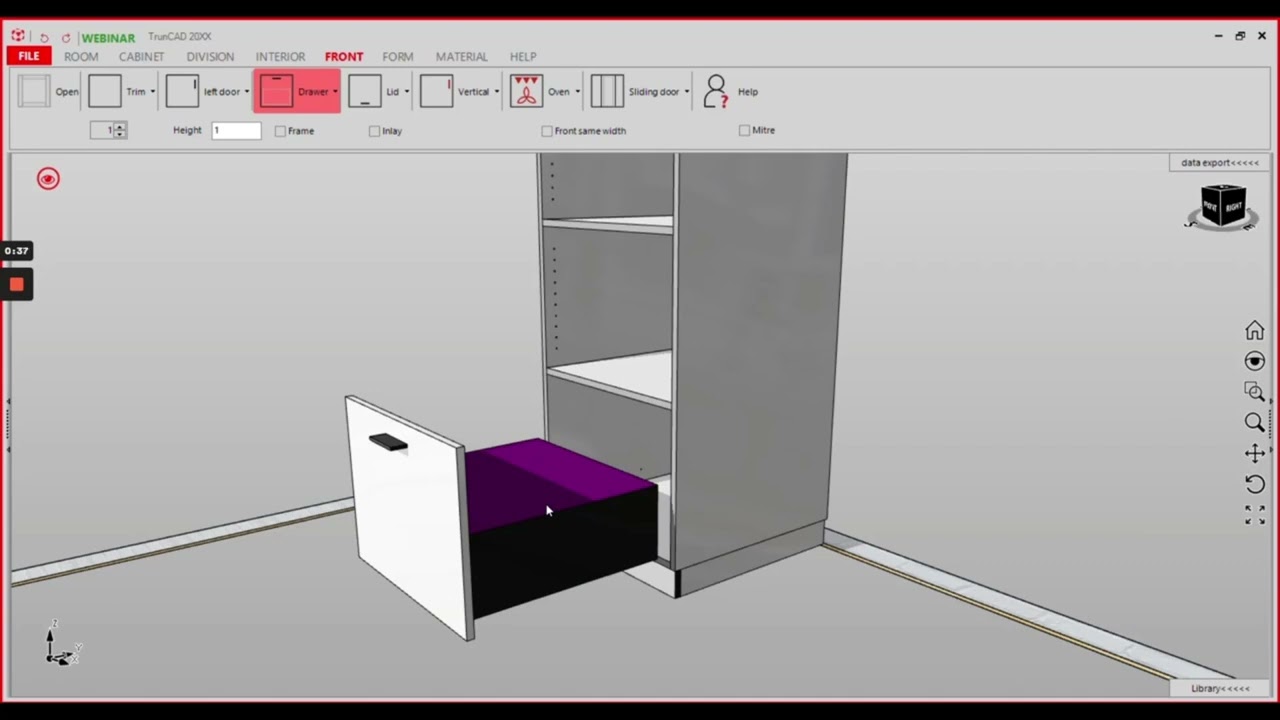 Projektowanie szuflad drewnianych w TrunCAD - 3 typy konstrukcji