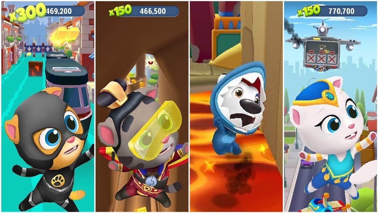 Talking Tom Gold Run - All Best Funny Fails