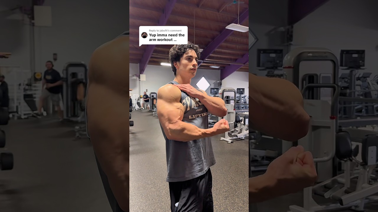 My full arm day workout 💪 #armworkout #triceps #biceps
