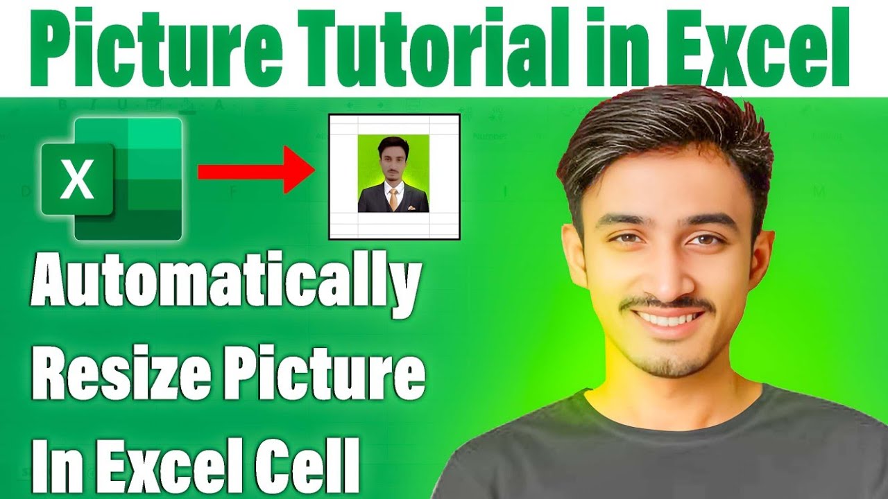 how to insert and Automatically resize picture in Excel  | Auto fit picture in Excel cells