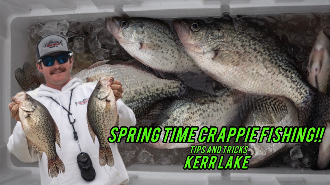 Spring Time Crappie Fishing!! Early Season Long Line Technique Pulling Jigs on Kerr Lake!!