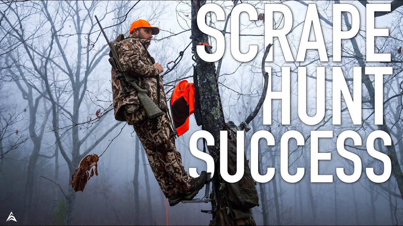 Hunting Community Scrapes for Trophy Bucks in BIG WOODS! | Alabama Public Land Deer Hunting