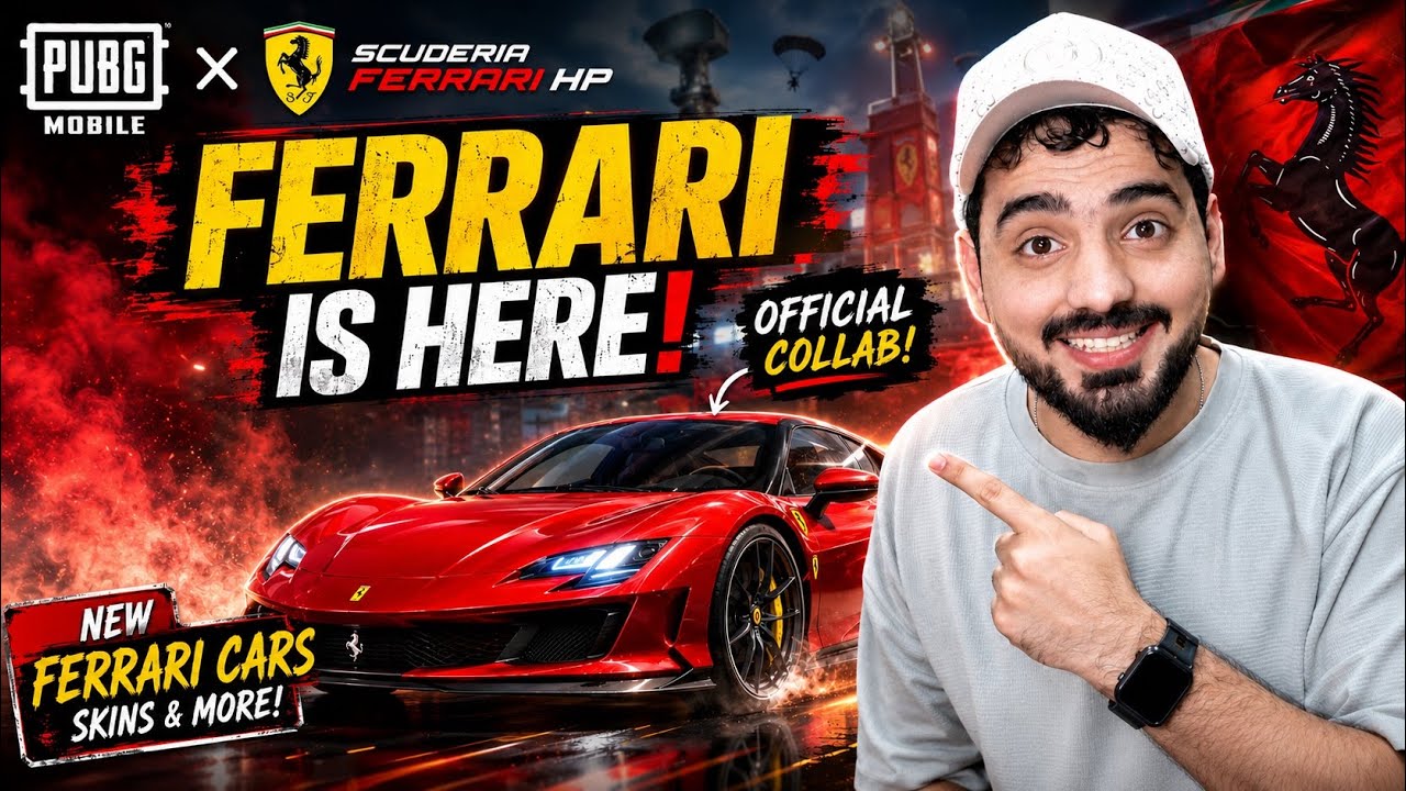 PUBG Mobile &times; Ferrari Is Finally Here! GIFT 2 Cards 🎁 