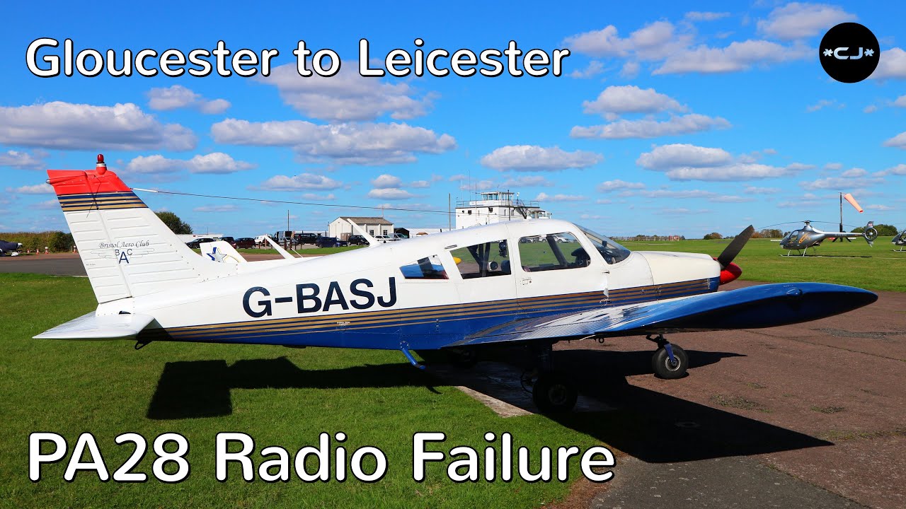 PA28 - Gloucestershire To Leicester | Radio Failure | ATC Audio