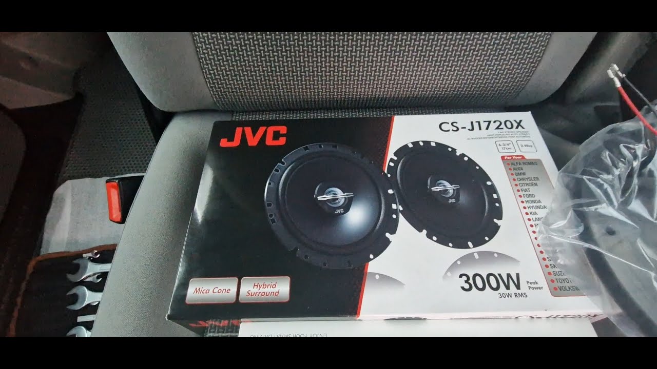 VW T5 Caravelle замена штатных передних динамиков на JVC CS-J1720X