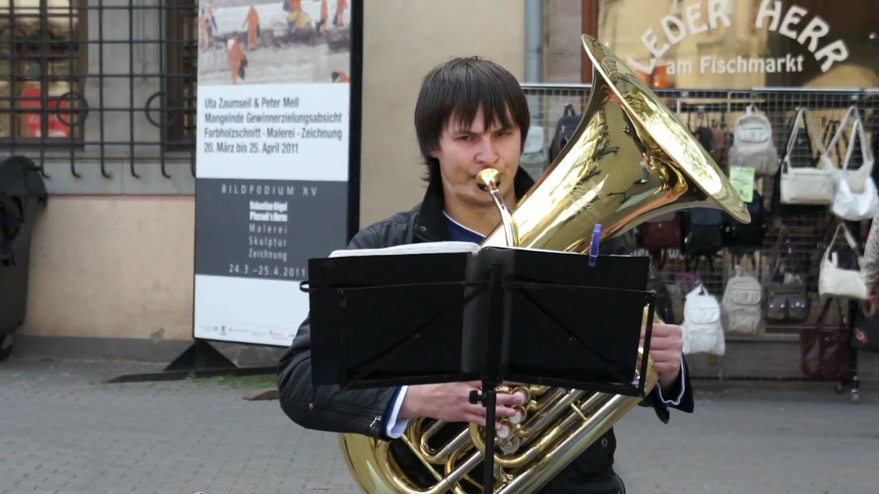 Straßenmusik - Neva Brass St. Petersburg - The Arrival Of The Queen Of Sheba - Erfurt 2011