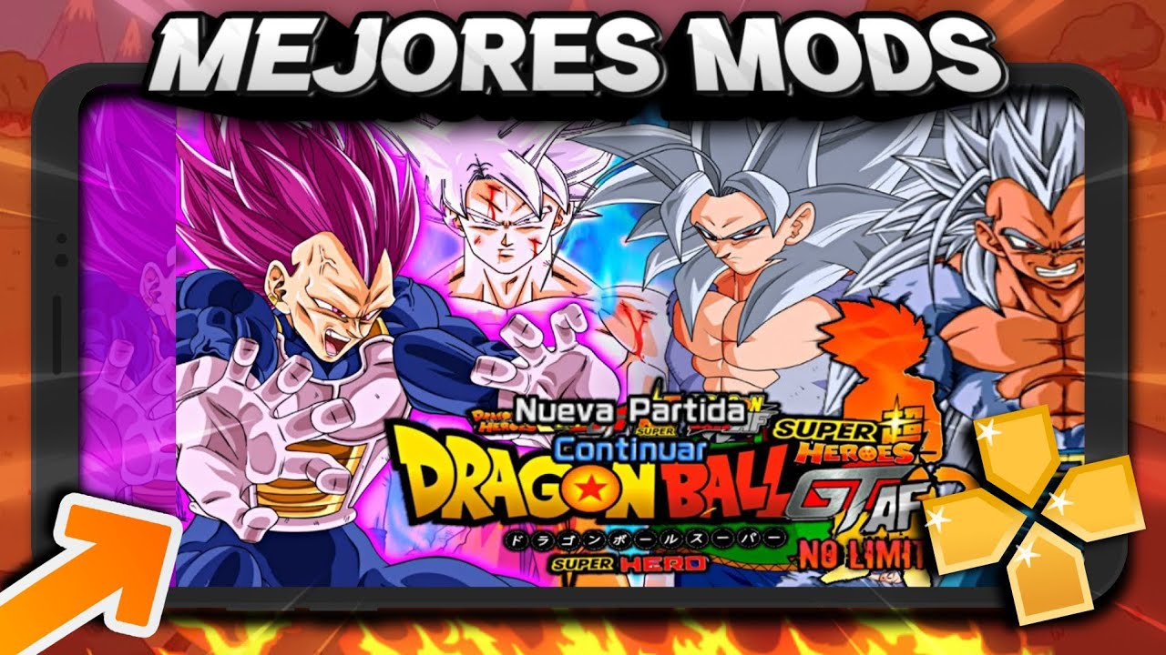 ✅ ¡TOP 5 MEJORES MODS DE DRAGON BALL Z PARA PSP 2025!