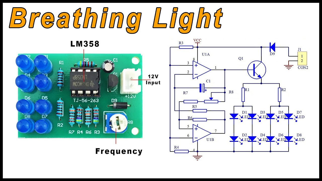 Breathing Light with LM358 Tutorial - KIT by ICStation