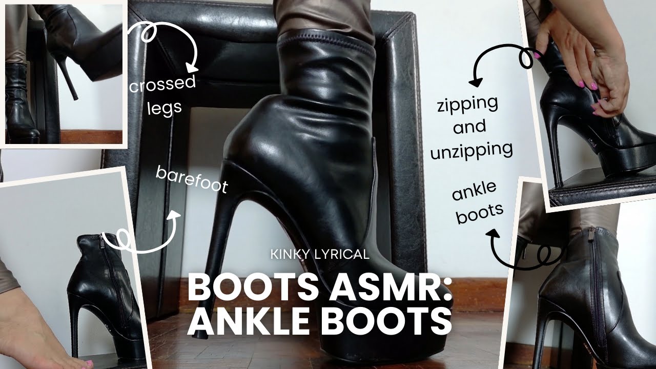 BOOTS ASMR - Close up - Ankle boots