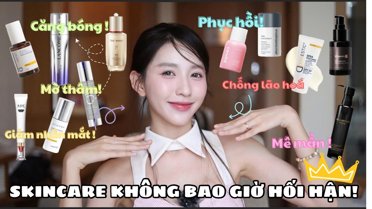 TOP SẢN PHẨM ĐỈNH BẰNG THỰC LỰC CHƯA BAO GIỜ HỐI HẬN  ! Lancome, AHC, Hyaestic, ZO, Neova…