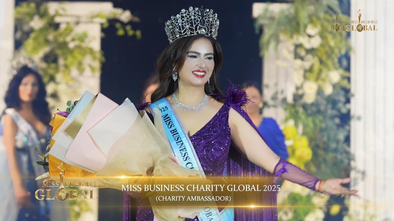 MISS BUSINESS CHARITY GLOBAL 2025 Award - Sakshi Dhiman from India