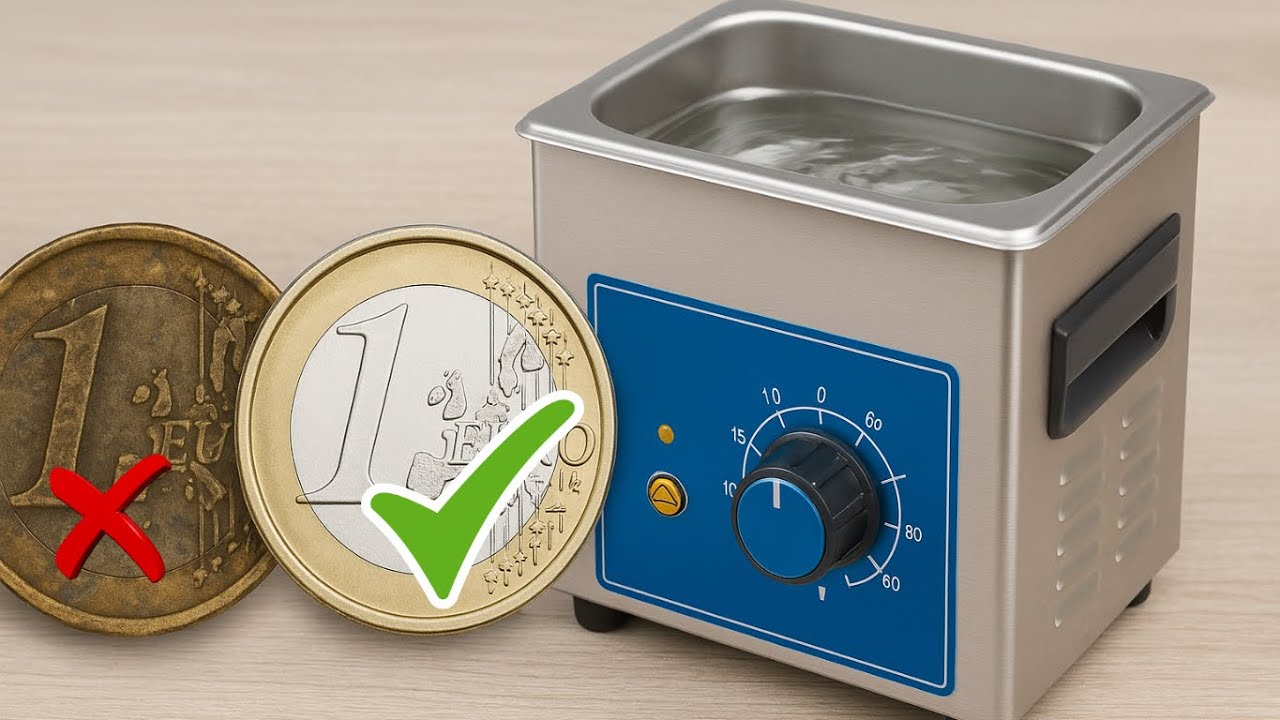 Münzen und Schmuck richtig  reinigen ✅ ULTRASCHALL LIVE TEST