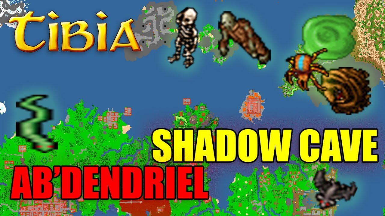 Ab'Dendriel Shadow Cave - SEKRETNE PRZEJŚCIE - Slimes Cave - Tibia - Miejsce Polowań - PORADNIK