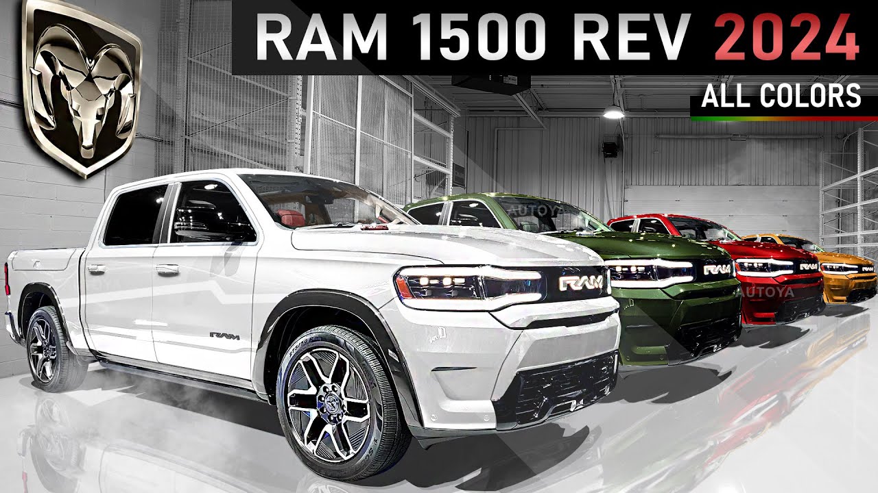 New 2024 RAM 1500 REV - All Colors of Interior & Exterior in Online Configurator for Electric RAM