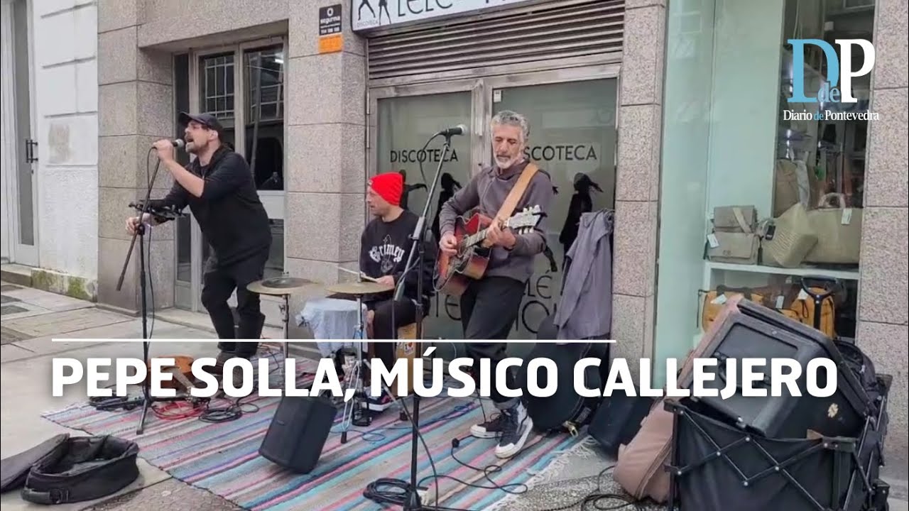 Pepe Solla sorprende a los pontevedreses tocando en Benito Corbal