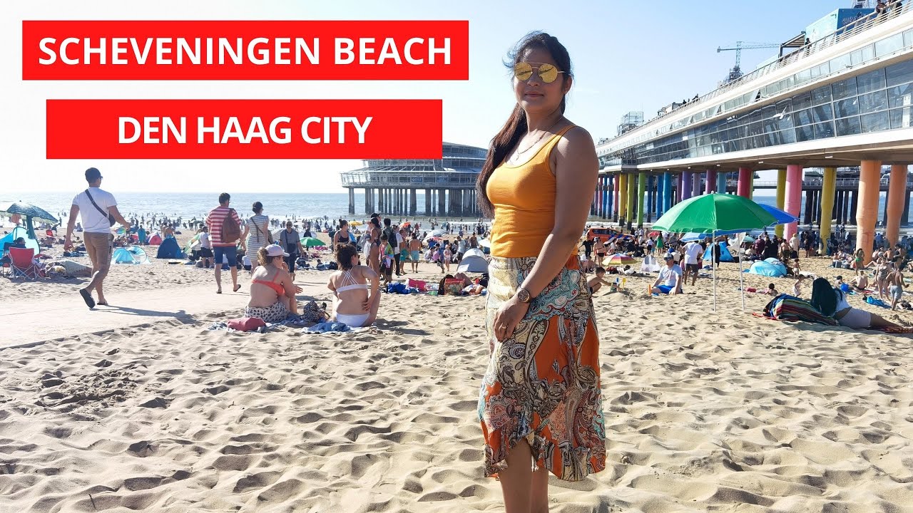 The Hague Beach -Scheveningen-Netherlands -4K Walking Tour, Europe summer-2022 |Hindi| One-day-trip