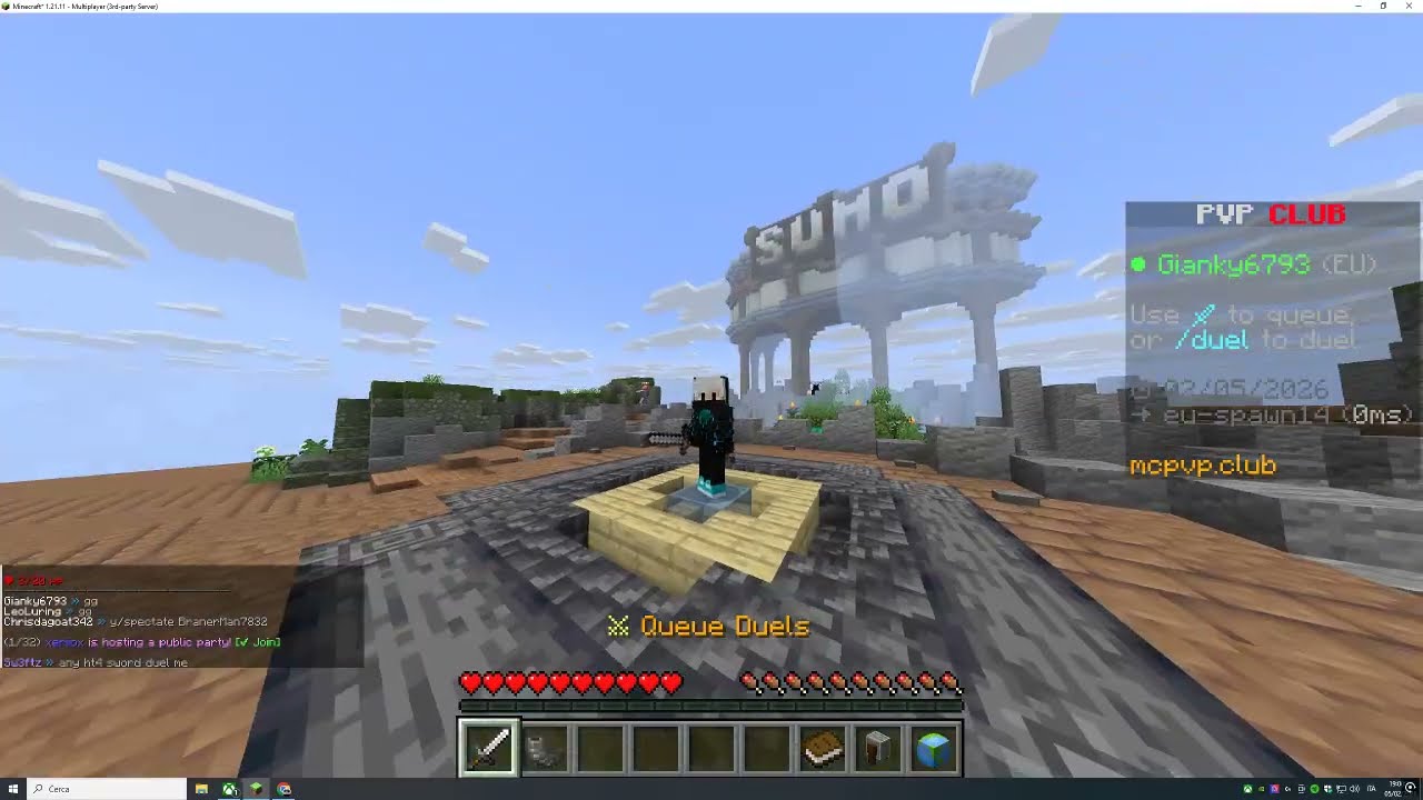 Minecraft axe pvp
