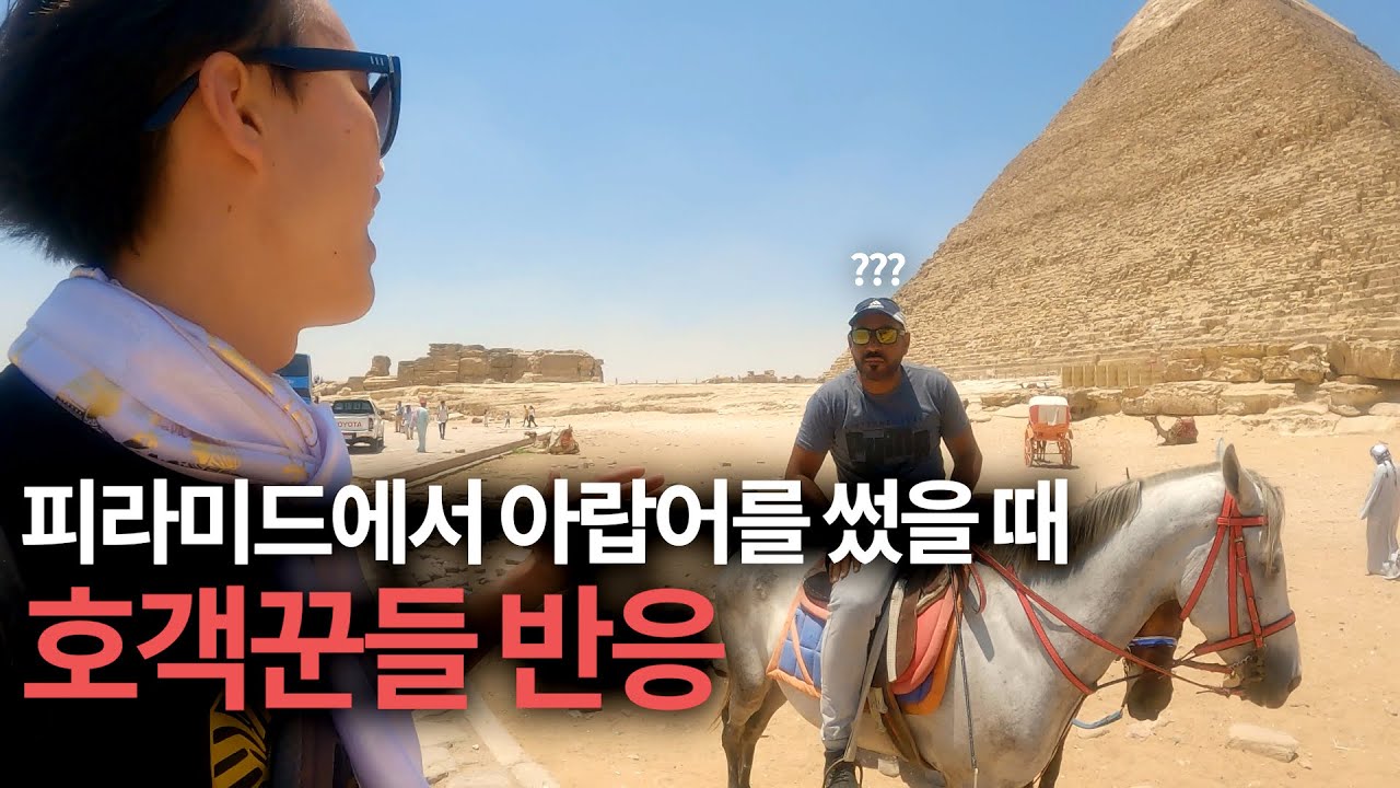 피라미드에서 아랍어를 쓰면 생기는 일 🇪🇬