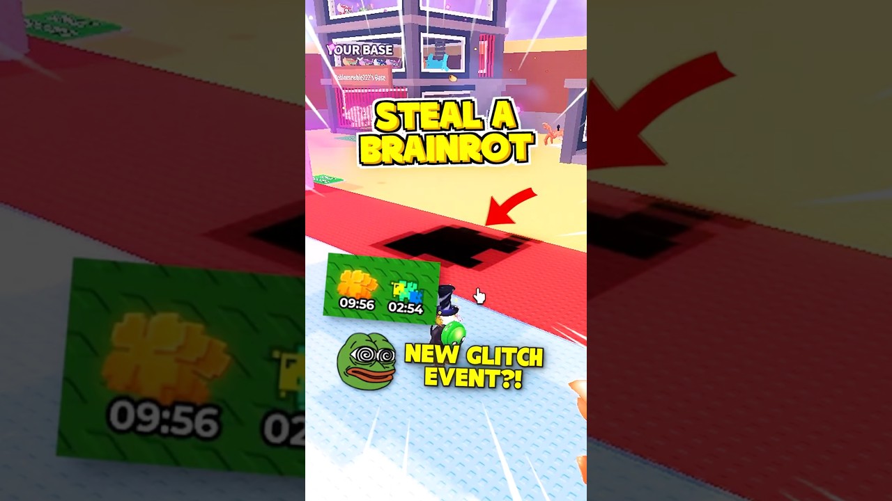 НОВОЕ СОБЫТИЕ С ГЛИТОМ в Steal A Brainrot 🔥😬 #stealabrainrot #roblox #usa