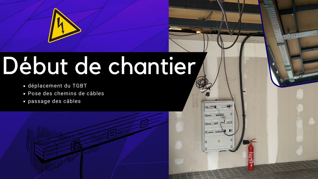 Installation électrique ⚡️ partie 1 Commerce en gare 🚉 #electricien #chantier #électricité #artisan