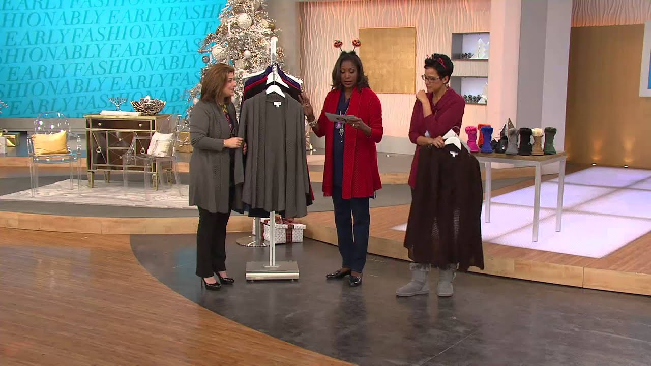 Attitudes by Renee Open Basket Weave Sweater with Pat James-Dementri