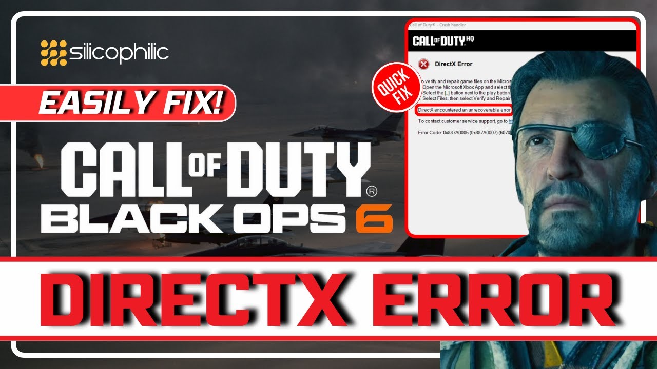 Fix! CALL OF DUTY: BLACK OPS 6 DirectX Error | DirectX Encountered An Unrecoverable Error - SOLVED
