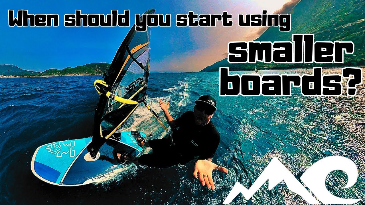 When to change to smaller windsurf boards? #insta360 #windsurf