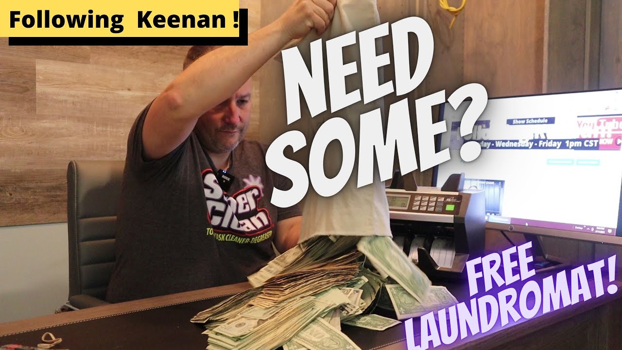 What's In The LAUNDROMAT BAG??? | Following Keenan !