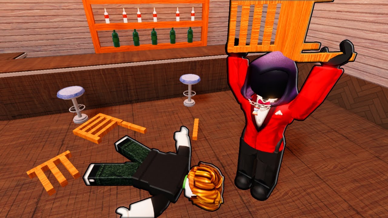 ROBLOX PELE4S EN UN BAR XD