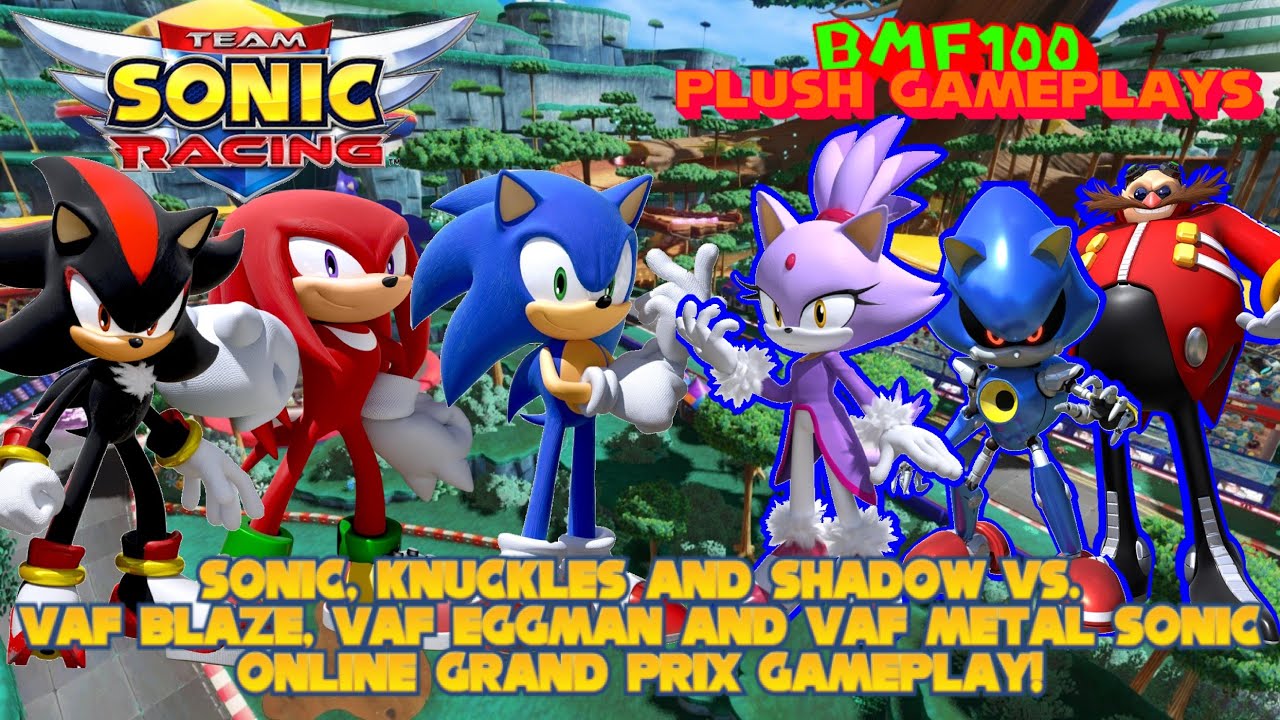 BMF100 Plush Gameplays: Team Sonic Racing Online Character Grand Prix Match Gameplay!