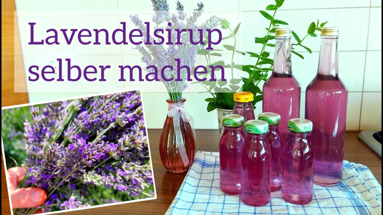 Lavendelsirup - erfrischendes und beruhigendes Getränk aus Lavendelblüten | homemade Lavender syrup
