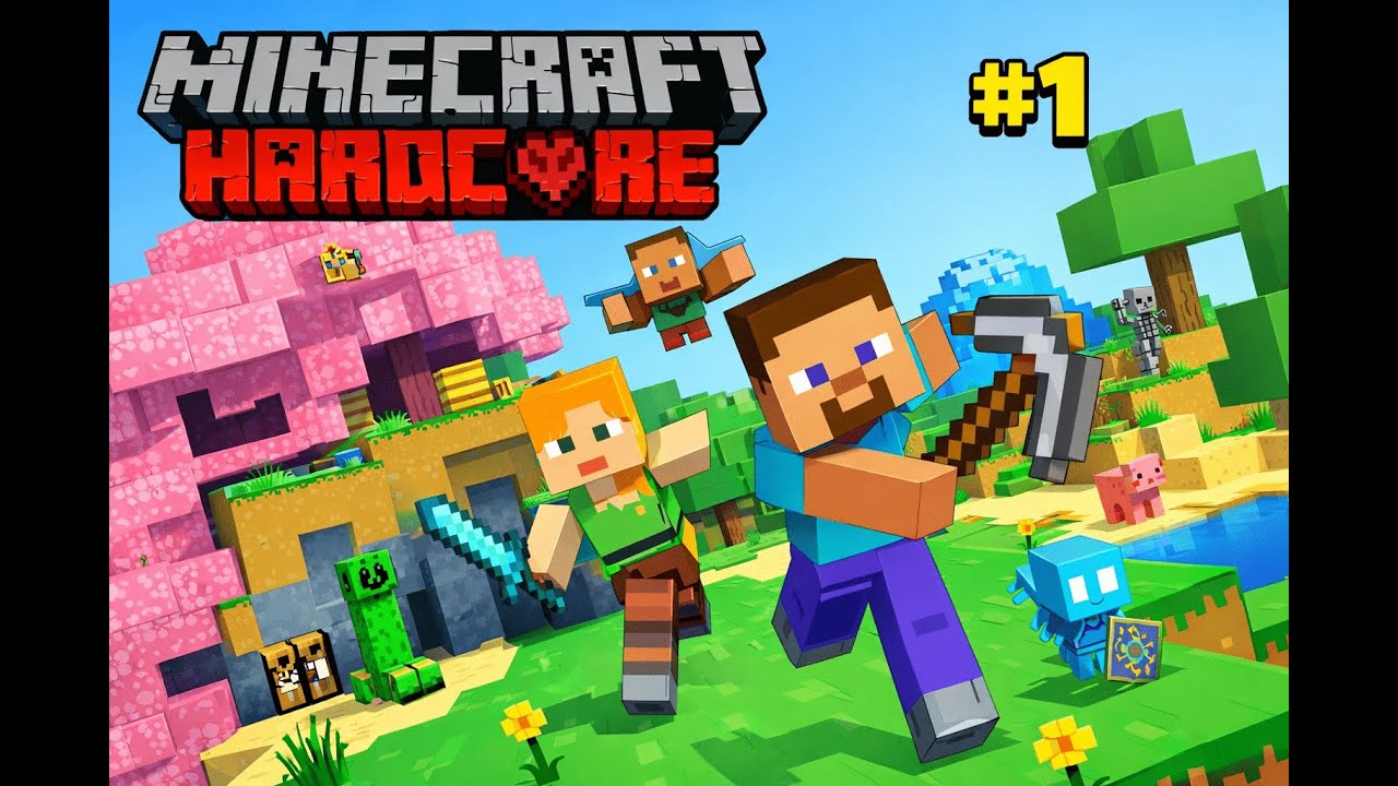 MINECRAFT HARDCORE BAŞLADIM! hardcore 1.bölüm