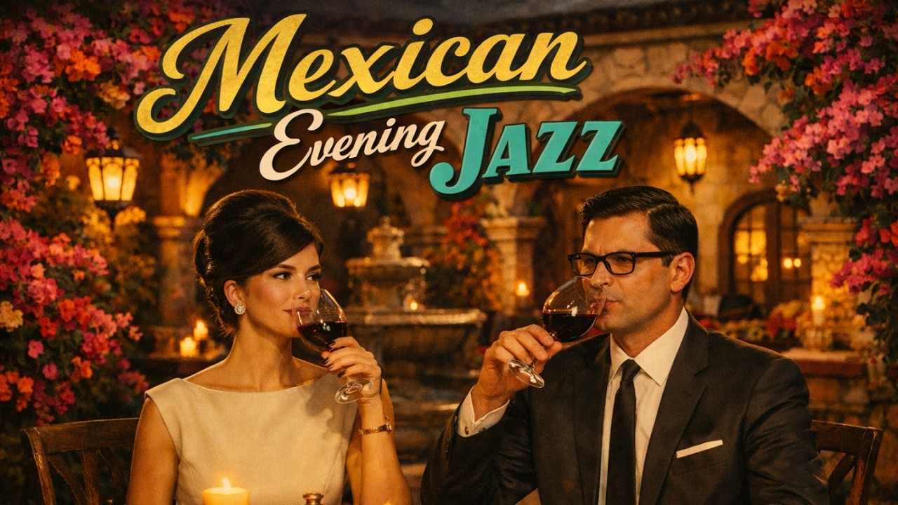 MEXICAN EVENING JAZZ 🌆🎷 [1 HOUR] Sunset Lounge, Warm Brass & Mid-Century Mexico City Nights