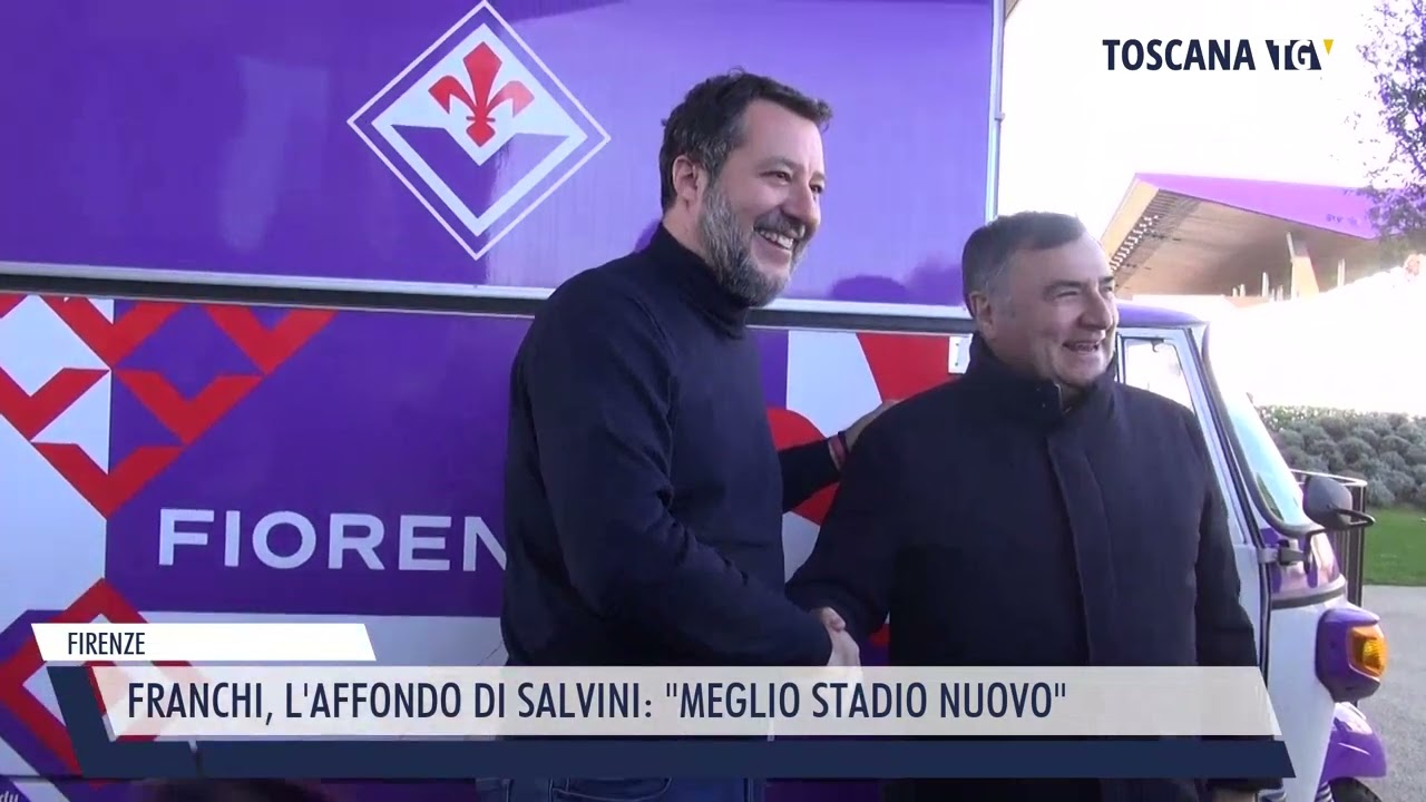 2024-01-21 FIRENZE - FRANCHI, L'AFFONDO DI SALVINI,  MEGLIO STADIO NUOVO
