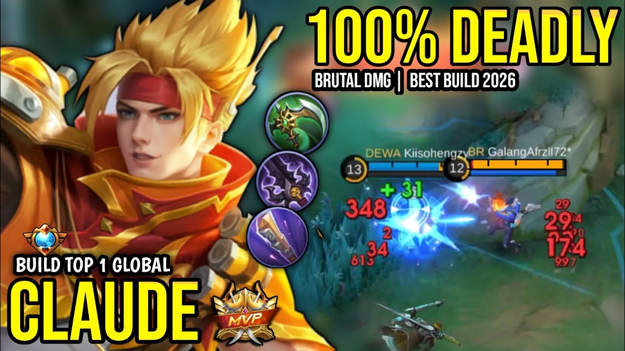 CLAUDE BEST BUILD 2026 | BUILD TOP 1 GLOBAL CLAUDE GAMEPLAY | MOBILE LEGENDS✓
