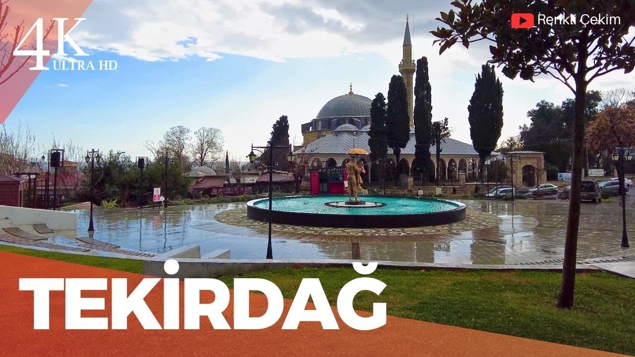 4K Tekirdağ City Center Walking Tour | Türkiye 2025