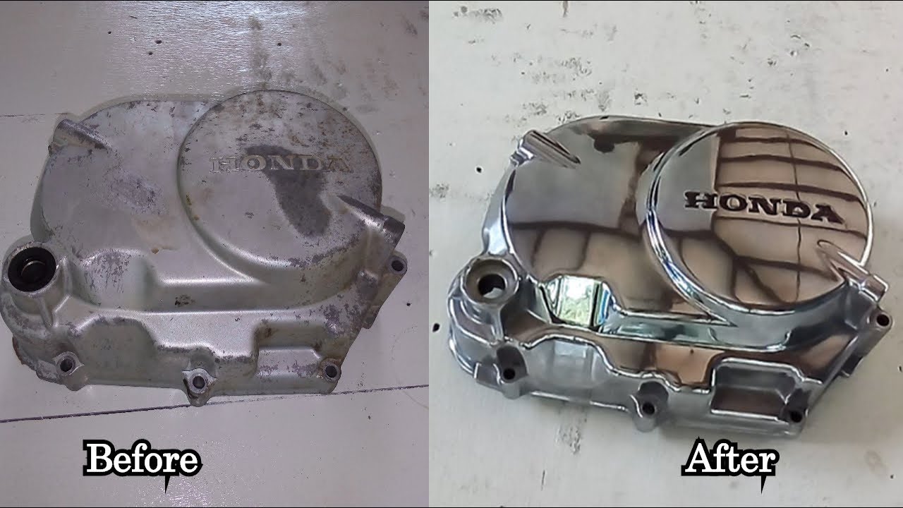 How to Polish Engine Cover - CD90 Engine cover restoration