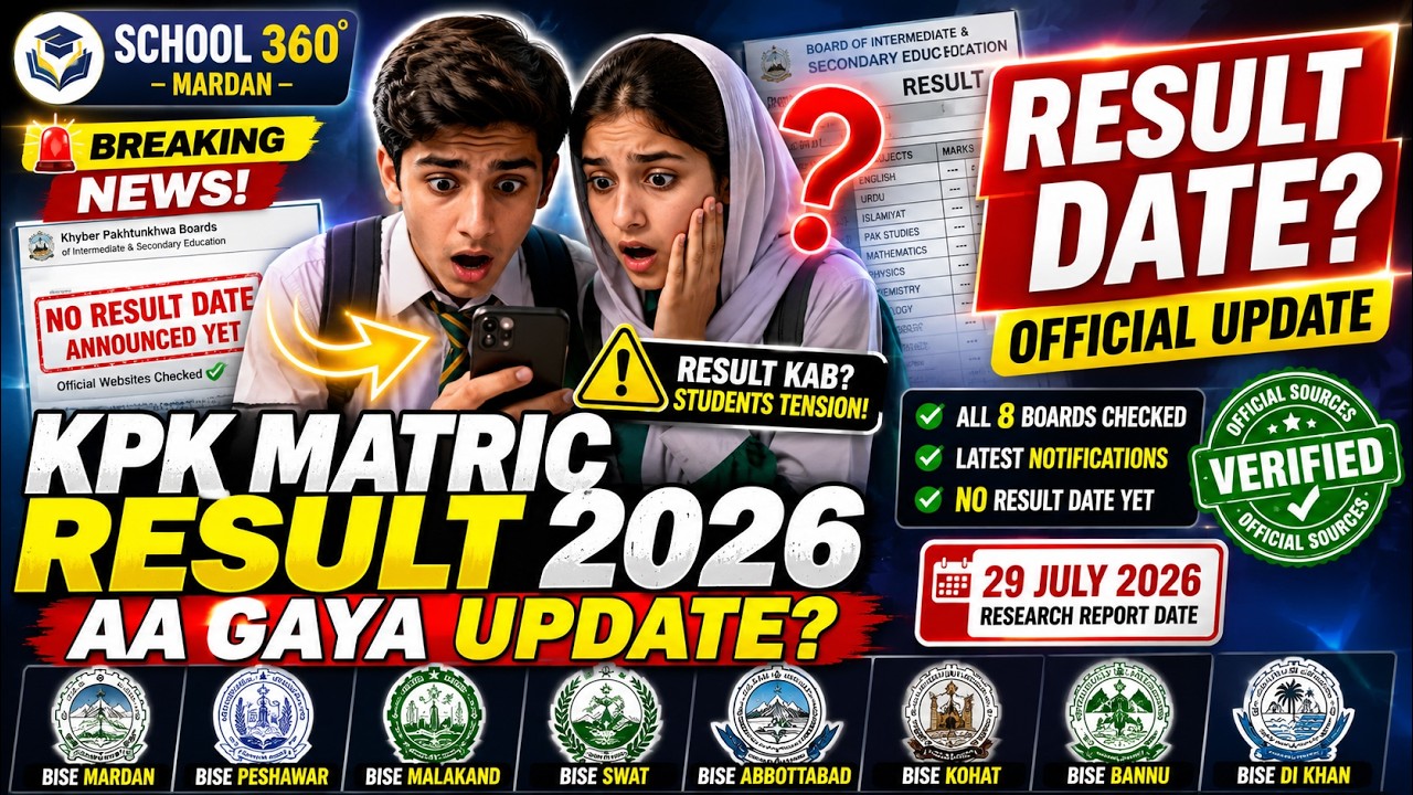KPK Matric Result 2026 BREAKING NEWS | Official Update from All 8 BISE Boards #result