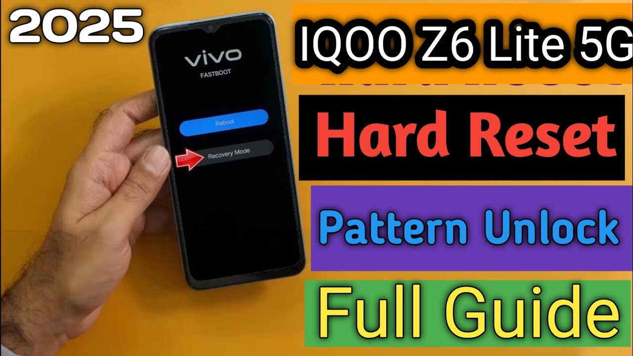 Iqoo Z6 Lite 5G Hard Reset Password Unlock 2025 #frp #iqoo #vivo #vivekvlog024 