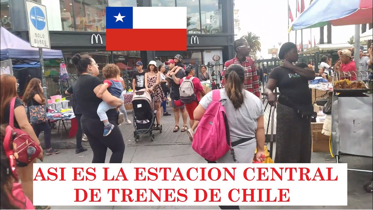 Asi es la ESTACION CENTRAL de trenes de SANTIAGO.