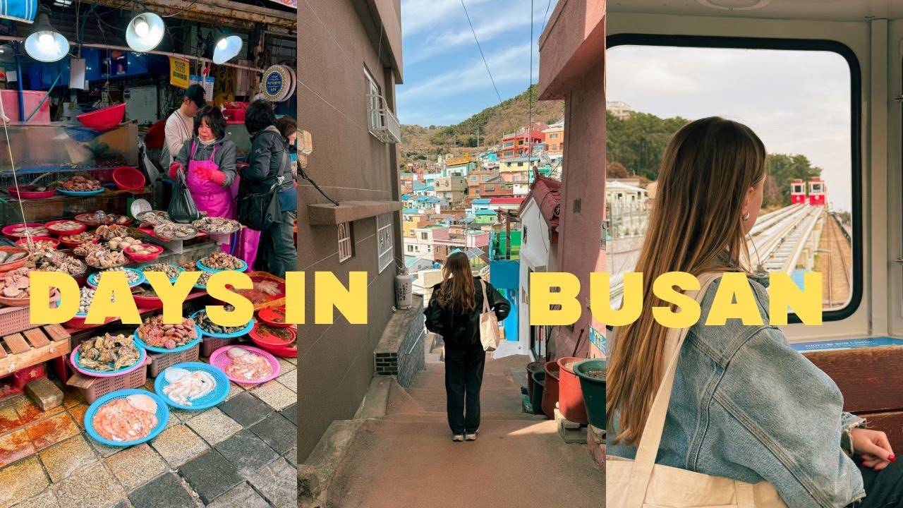 busan vlog 🌸 🌊 cozy cafes, seaside views & gamcheon village